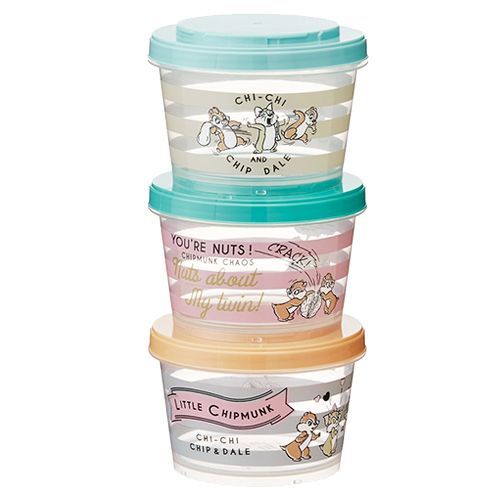 日本SKATER 日本製迪士尼可微波高密閉性食物保存容器三入組