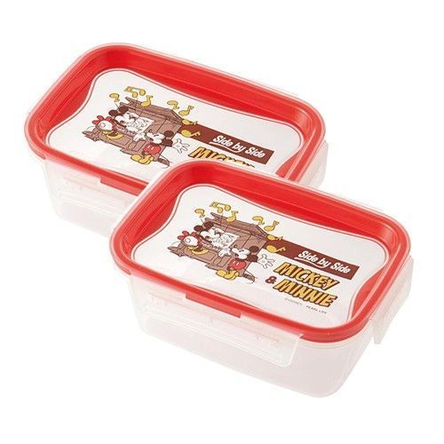 日本千趣會 日本製迪士尼可微波樂扣食物保鮮盒兩入組