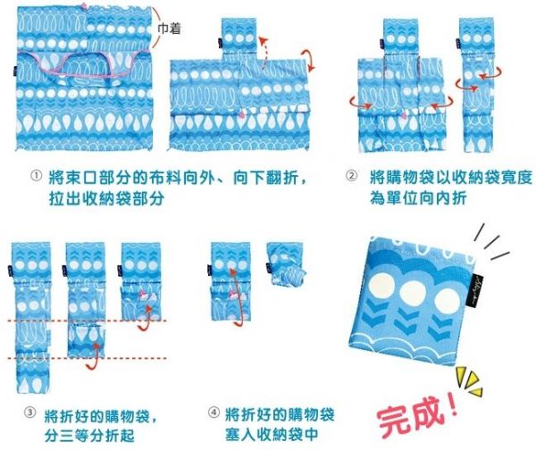 日本旭化成 Ziploc ✖ SKATER 保鮮系列 X 日本Prairie Dog 超輕折疊購物袋 / 包包雨衣