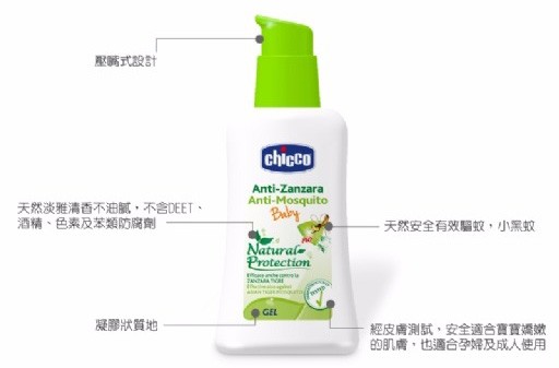 義大利chicco防蚊液, 防蚊凝膠, 防蚊噴液, 防蚊滾珠