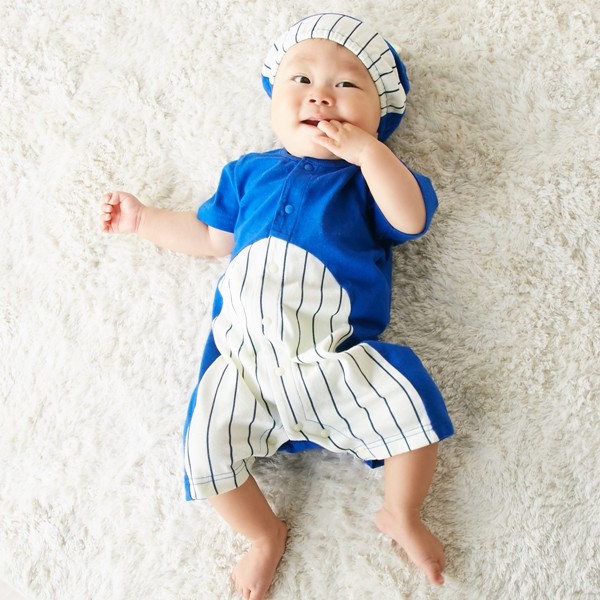 日本 Nissen 天竺棉附帽子造型連身衣