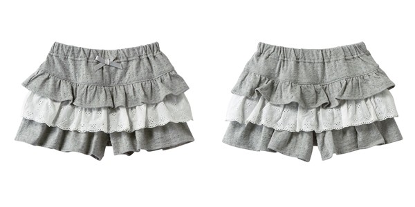 日本 Nissen 荷葉邊蕾絲純棉短褲