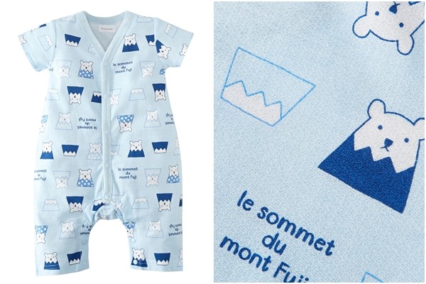 日本 Nissen Chanmeal 白熊純棉短袖連身衣