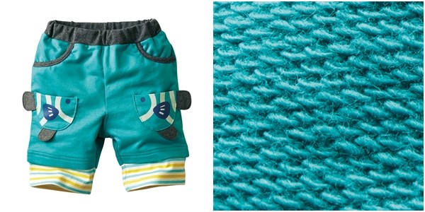 日本 Nissen 小魚口袋條紋拼接純棉短褲