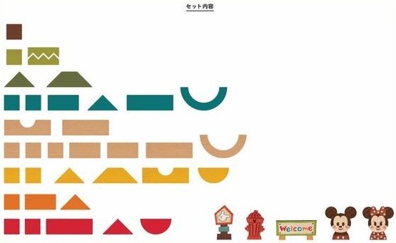 日本 Disney x KIDEA 米奇與米妮森林城堡積木組