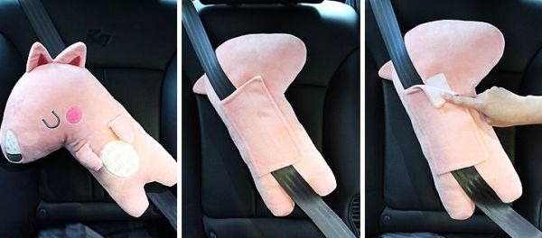 韓國 The Zari 汽車遮陽窗簾 / 安全帶娃娃