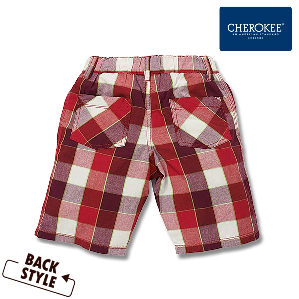CHEROKEE 純棉格紋五分短褲