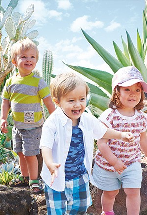 CHEROKEE 純棉格紋五分短褲