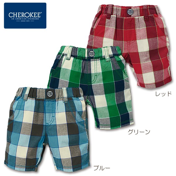 CHEROKEE 純棉格紋五分短褲