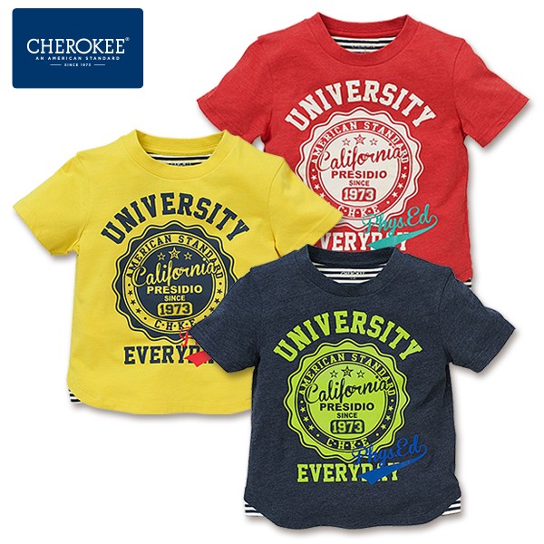 CHEROKEE 大學印花短袖 T 恤