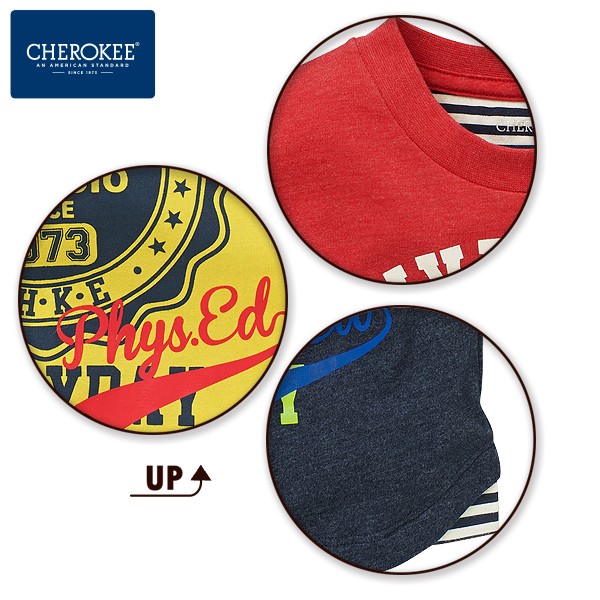 CHEROKEE 大學印花短袖 T 恤