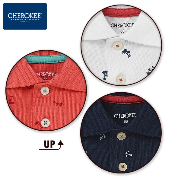 CHEROKEE 有領純棉短袖上衣