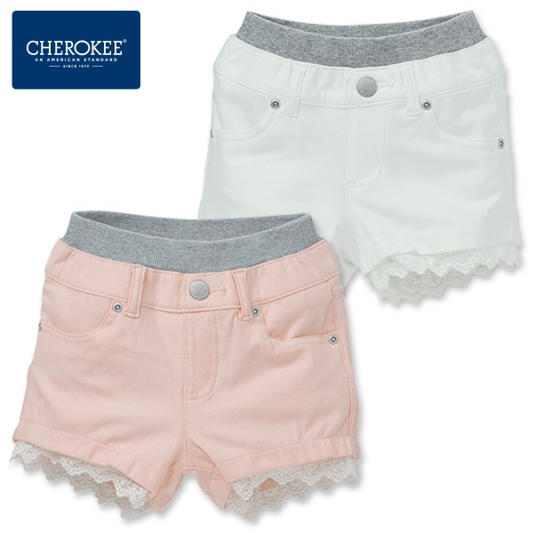 CHEROKEE 蕾絲滾邊休閒短褲