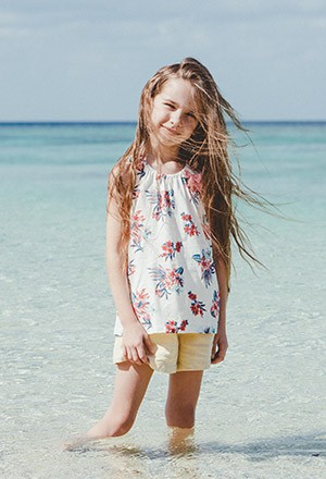 CHEROKEE 夏日花草純棉背心