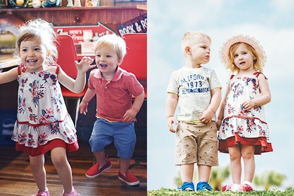 CHEROKEE 蝴蝶結細肩帶熱帶花草連身洋裝