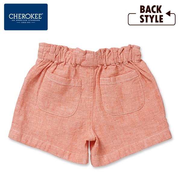 CHEROKEE 蝴蝶結亞麻短褲