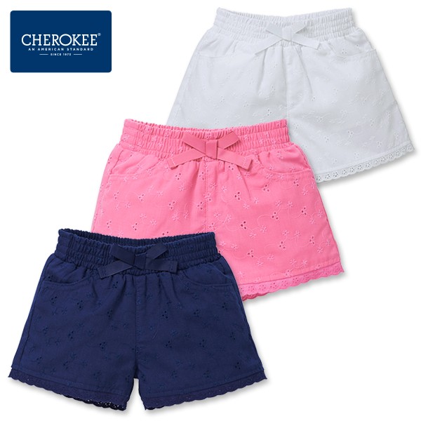 CHEROKEE 蝴蝶結蕾絲滾邊短褲