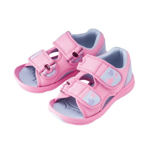 日本巧連智：小童網眼雙魔鬼氈涼鞋