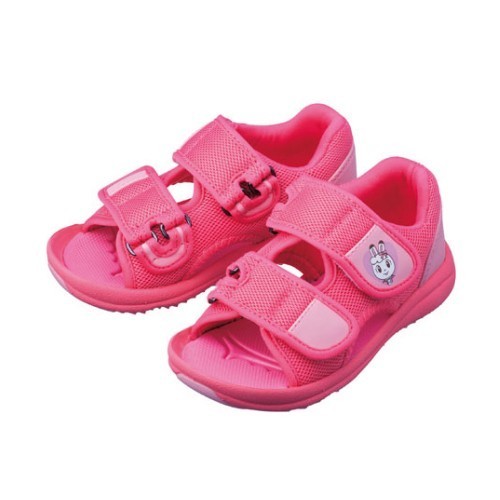 日本巧連智：小童網眼雙魔鬼氈涼鞋