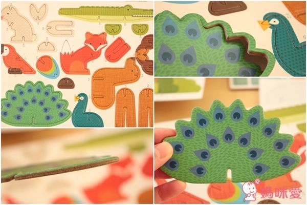 Petit Collage 立體組裝拼圖豪華版 世界動物