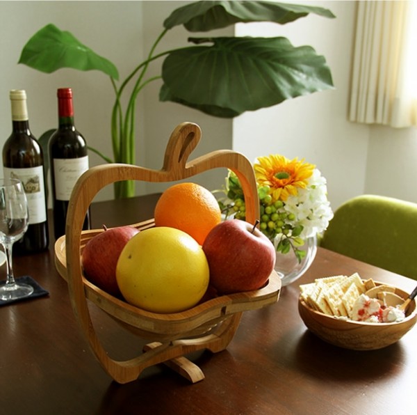 日本 TOSSDICE 竹製造型折疊式 2way 置物籃