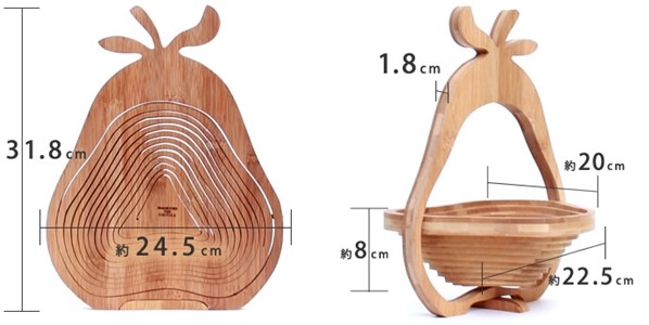 日本 TOSSDICE 竹製造型折疊式 2way 置物籃