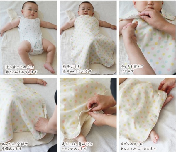  femmebelly 日本製六重織純棉紗布防踢被(附防卷扣)