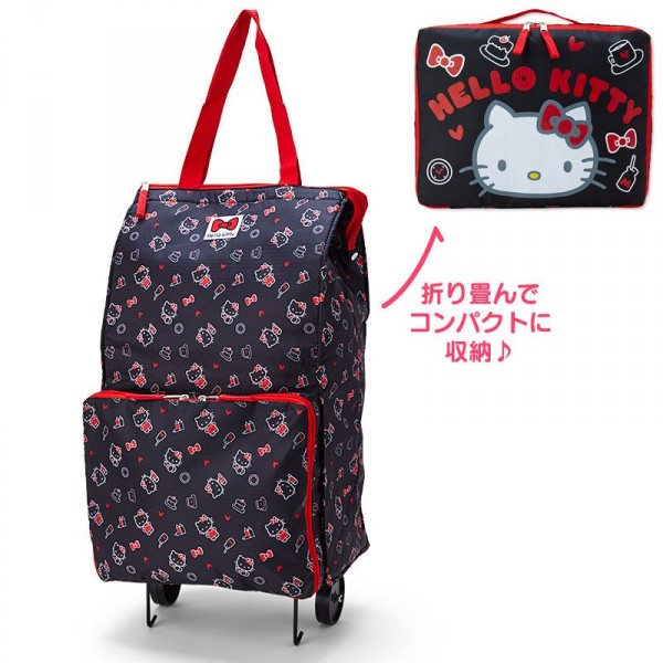 日本三麗鷗 可保冷折疊收納式輕巧推車