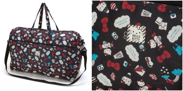 日本三麗鷗 折疊式波士頓旅行包