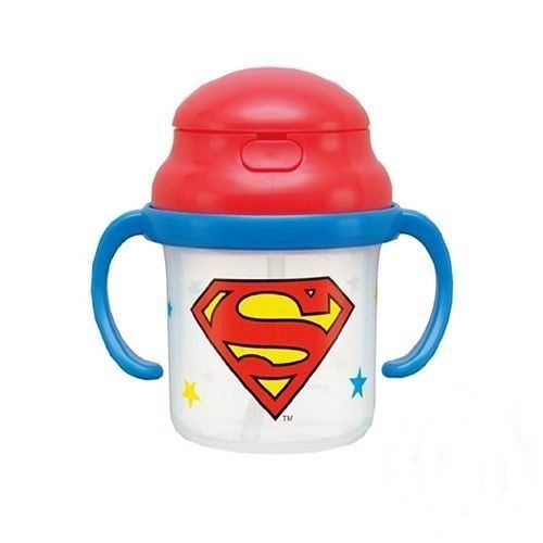 超人蝙蝠俠雙把手吸管水杯