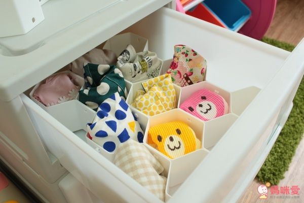 六角形貼身衣襪配件分隔收納