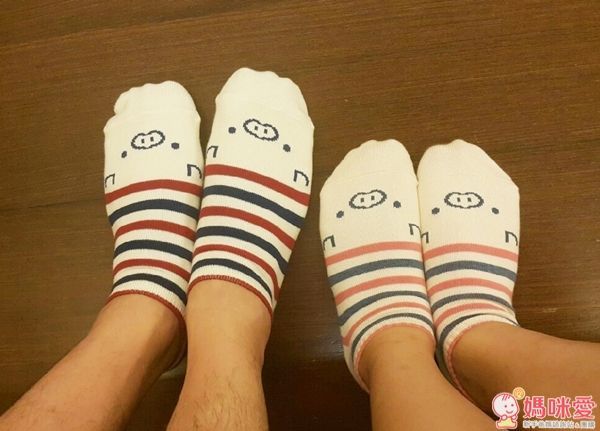 靴下屋 日本製小豬條紋親子襪