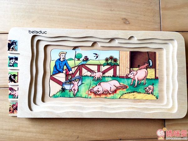 Beleduc 多層木拼圖：開心農場