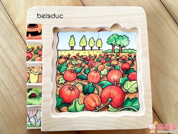 Beleduc 多層木拼圖：南瓜