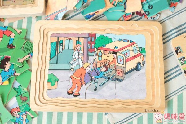 Beleduc 多層木拼圖：交通安全
