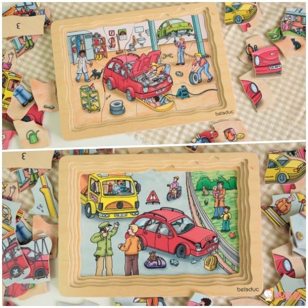 【德國 Beleduc 貝樂多】多層故事木拼圖