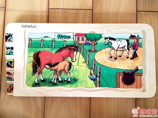 Beleduc 多層木拼圖：開心農場