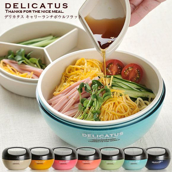 日本 DELICATUS 日本製碗型保冷多層便當盒