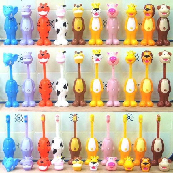 日本 U-COMPANY Bounce up 彈跳動物牙刷