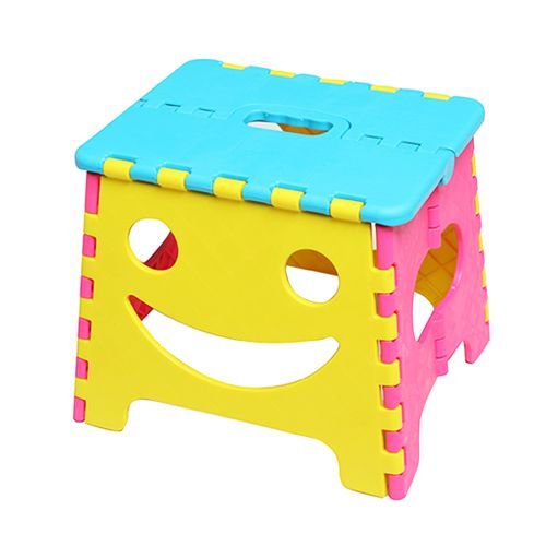 日本 U-COMPANY funny face 手提折疊式小凳子