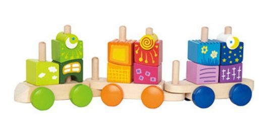 Hape 幻想堆疊積木列車