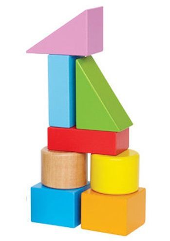 Hape 迷你積木拉車