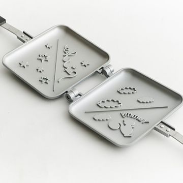 日本 Ricke：中國製鋁合金三明治烤盤(附日文食譜+烤盤保護袋)