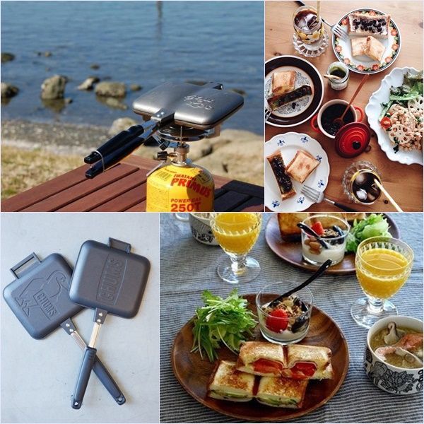 日本 BawLoo ✖ 美國CHUMS人氣多功能三明治烤盤大集合