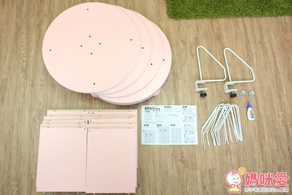 【第一博士成長書桌椅™】 360° 旋轉書櫃 / 月亮書桌組