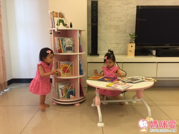 粉/綠色限時特惠!容量大升級 【第一博士 360° 旋轉書櫃】