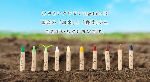 日本製 mizuiro 10 色蔬菜蠟筆