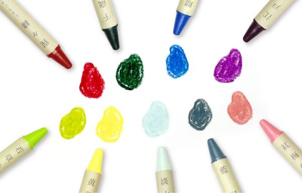 日本製 mizuiro 和風傳統 16 色米蠟筆