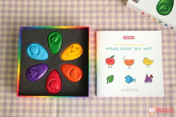  OMMO 歐姆寶無毒兒童學習蠟筆 - 6色