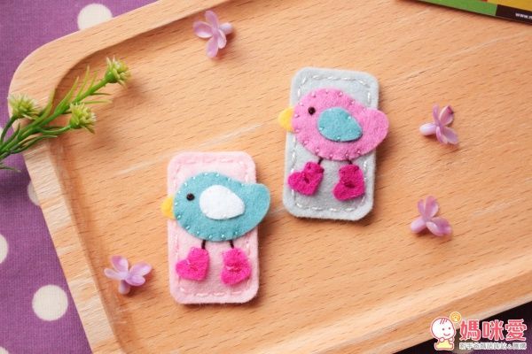 英國 May Crimson 手工羊毛氈髮夾